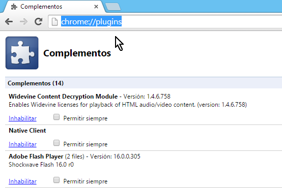 Cómo remover el URL de un video en Google Chrome - Complementos (plugins) de Google Chrome