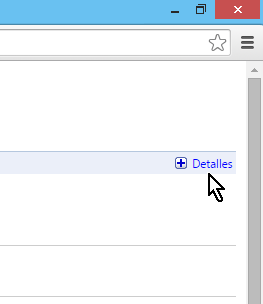 Cómo remover el URL de un video en Google Chrome - Dale clic a "Detalles"
