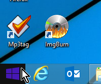 Botón de Windows en el Escritorio