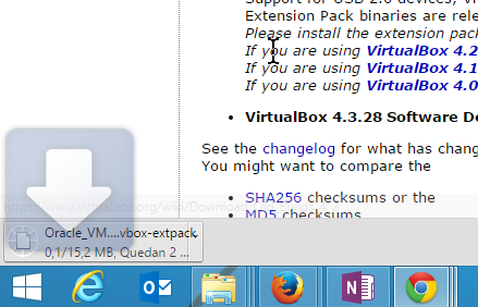 Ejemplo mostrando descarga por defecto de Chrome en cómo configurar Chrome para preguntarme antes de descargar un archivo