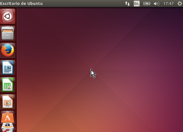 Ejemplo del escritorio de Ubuntu en cómo crear una máquina virtual de Ubuntu en VirtualBox