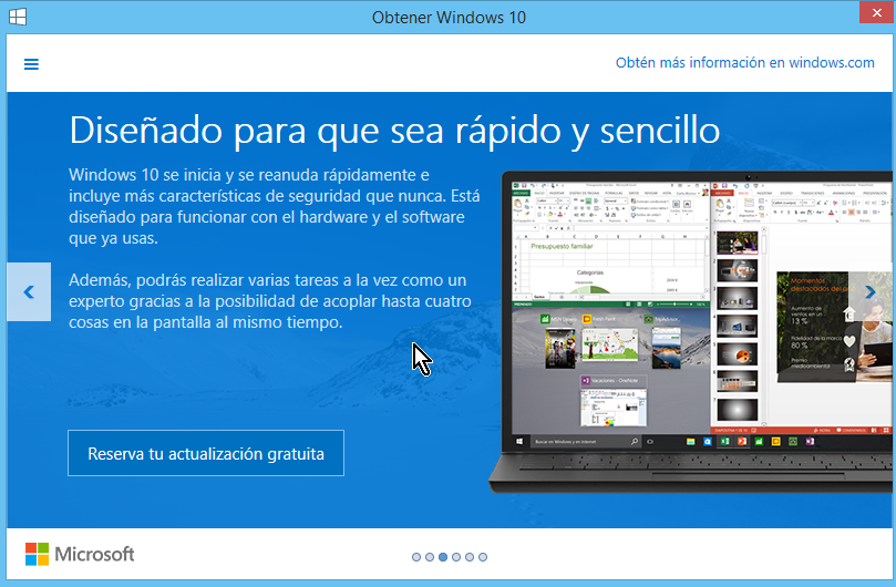 Explica cambios hechos en Windows 10 para seguridad y rapidez en cómo reservar tu copia de Windows 10 gratis