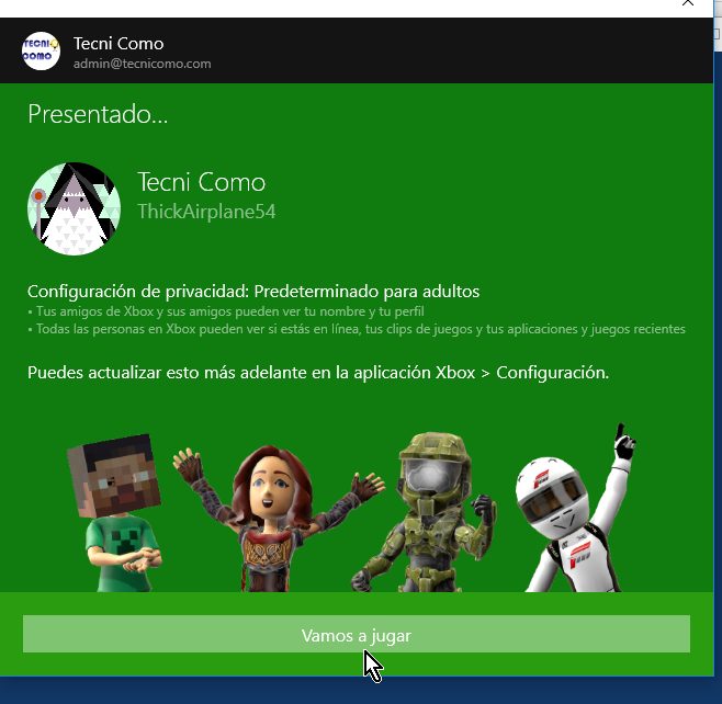Botón Vamos a jugar en cómo jugar solitario en Windows 10