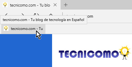 Mostrando la barra de favoritas ya activa en cómo mostrar la barra de favoritos en Microsoft Edge