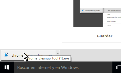 Instalando el Limpiador de Google Chrome luego de la descarga en cómo limpiar Google Chrome de software malintencionado