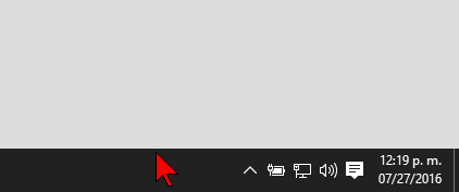 Barra de tareas en cómo acceder al Administrador de tareas en Windows 10