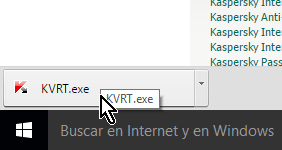 Ejecutando el archivo en cómo descargar y usar Kaspersky Virus Removal Tool