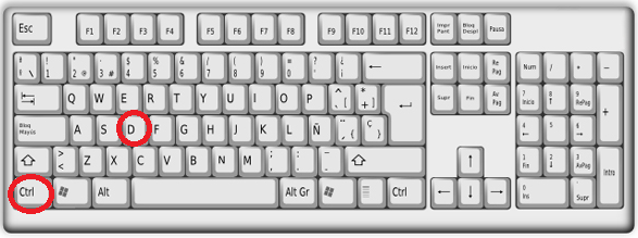 Combinación de teclas para mostrar Escritorio en cómo minimizar todas las ventanas a la vez en Windows 10