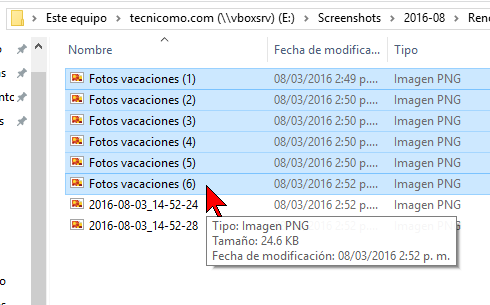 Nuevo nombre en serie en cómo renombrar varios archivos a la vez en Windows 10