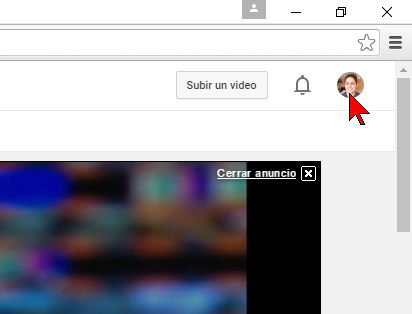 Icono de tu cuenta de YouTube en cómo transferir un canal de YouTube a otra cuenta