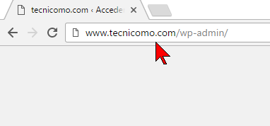 Entrando a wp-admin en WordPress en cómo acceder al Panel de Administración de WordPress