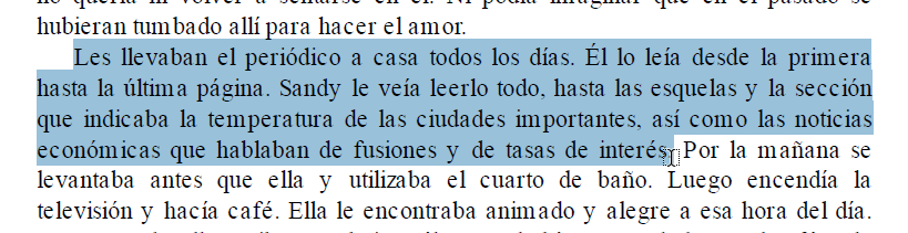 Seleccionando el texto a resaltar en cómo resaltar el texto de un archivo PDF