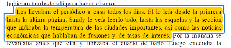 Texto debidamente resaltado en cómo resaltar el texto de un archivo PDF