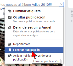 Eliminar publicación en cómo usar "Un día como hoy" de Facebook para borrar tu pasado
