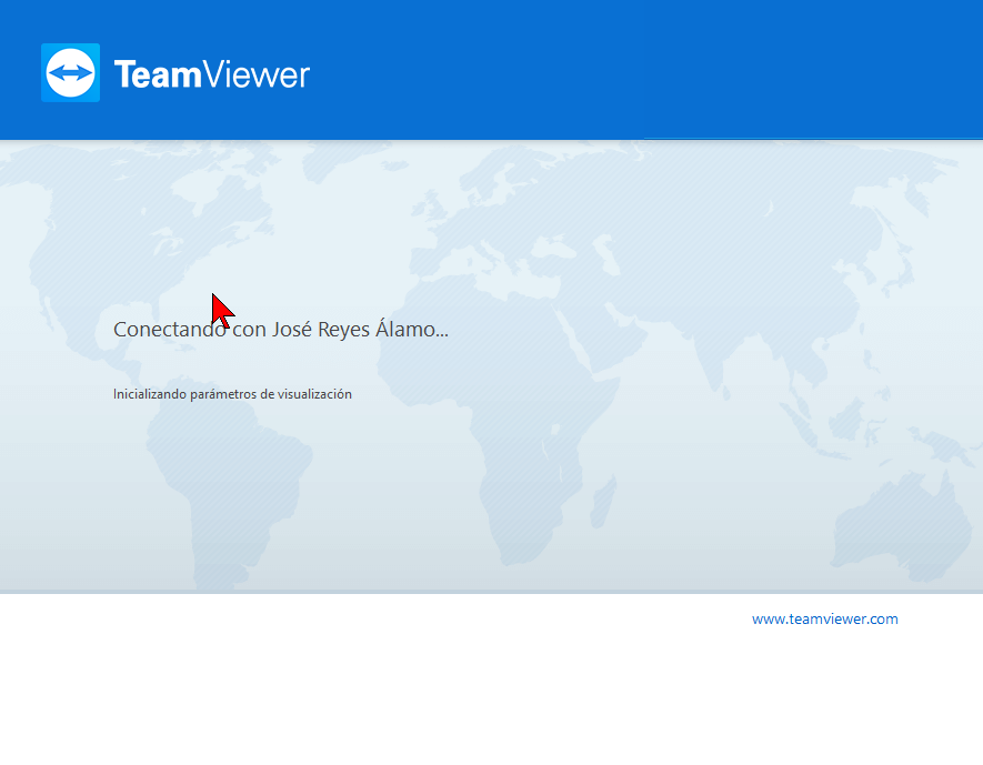 TeamViewer estableciendo conexión con PC remota en cómo conectarse a una PC para control remoto con TeamViewer