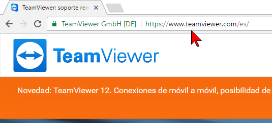 Página de TeamViewer para escritorio remoto en cómo descargar e instalar TeamViewer en español