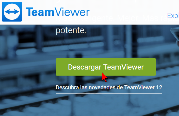 Botón Descargar TeamViewer en cómo descargar e instalar TeamViewer en español
