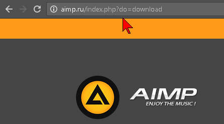 Enlace para la descargar de AIMP