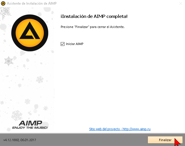 Instalación de AIMP completa