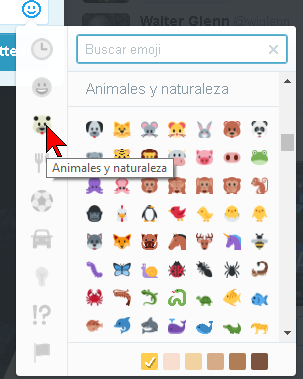Caritas de Twitter de Animales y naturaleza
