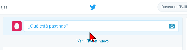 Caja de texto para introducir el tuit en cómo publicar un tuit en Twitter
