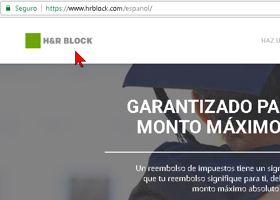 Página principal de H&R Block en cómo hacer los taxes o impuestos gratis