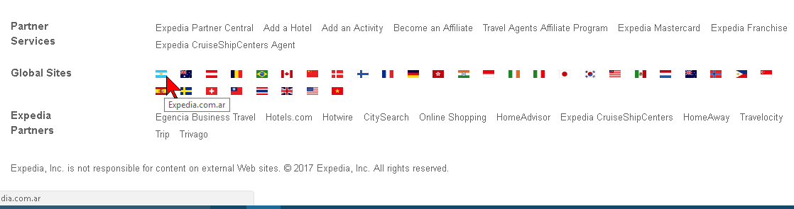 Global Sites de Expedia en las mejores páginas para comprar pasajes baratos en Internet