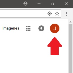 Icono de letra de tu nombre en cómo agregar una foto de perfil a tu cuenta de Gmail