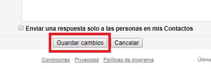 Guardar cambios en cómo agregar una foto de perfil a tu cuenta de Gmail