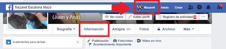 Accediendo tu perfil de Facebook en cómo cambiar tu fecha de nacimiento en Facebook
