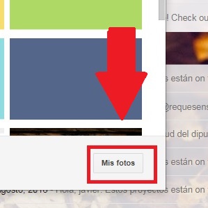 Establecer foto de fondo de Gmail