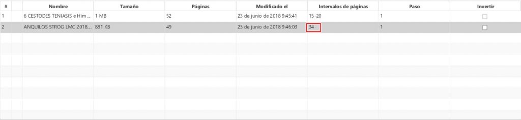 escribe numero de pagina y un guion para seleccionar desde esa pagina hasta el final del documento