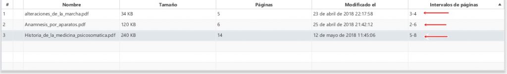 configura los intervalos de página en cómo fusionar y mezclar archivos PDF usando PDF Split and Merge