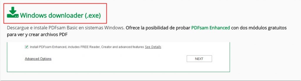 Descargar instalador de PDFsam BASIC