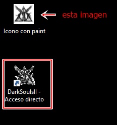 Resultado de operación en cómo crear un icono usando Microsoft Paint