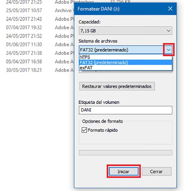 como formatear usb - fat32 format windows 10