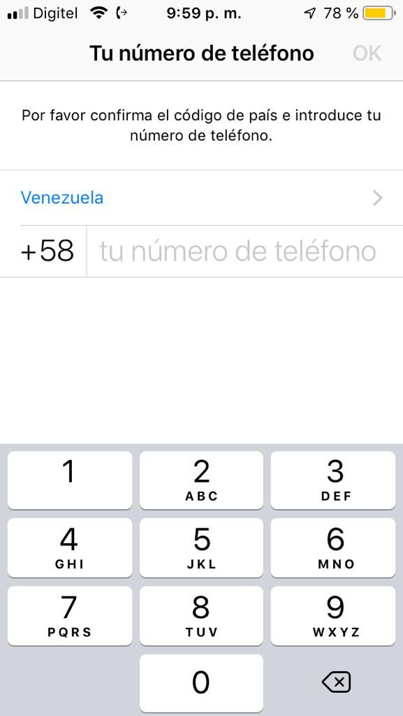 Insertar número de teléfono en Whatsapp