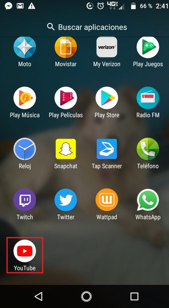 Abrir app de YouTube en Android