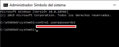 Escribe un comando para cambiar la contraseña del usuario administrador