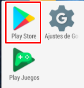 Selecciona PlayStore en tu móvil Android