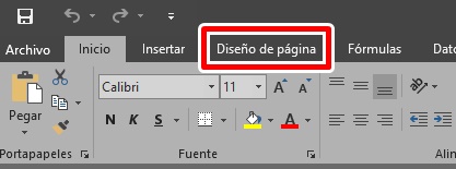 Haz clic en diseño de página de excel en cómo poner números a las páginas en Excel