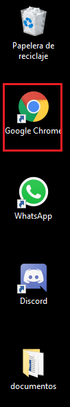 navegador en el escritorio en Windows 10
