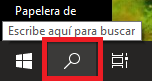 Abriendo Word desde el buscador de Windows 10