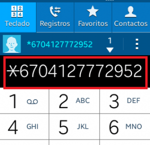 Llamada con el código para ocultar numero en Android