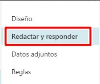 Selecciona redactar y responder en Outlook.com