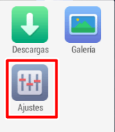 Toca ajustes en tu Android