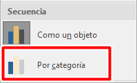 Selecciona por categoría en PowerPoint