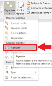 Agrupar y combinar texto con imágenes en PowerPoint