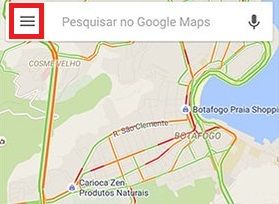 Botón de lineas en Google Maps
